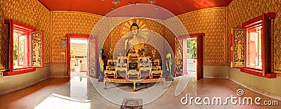Buddha at Wat Chaiya Mangkalaram Temple, Penang, Malaysia Stock Photo