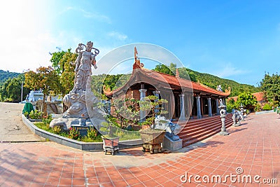 Buddhish temple on Phu Quoc island Stock Photo