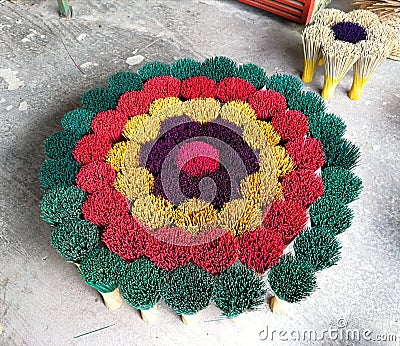 Buddhism Asia Central Vietnam Hue Incense Joss Stick Flower Decoration Display Editorial Stock Photo