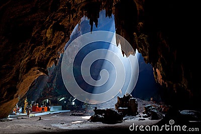 Buddhism cave Stock Photo