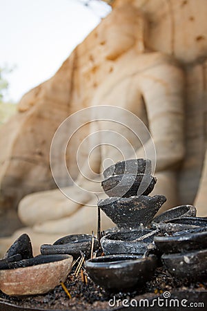 Buddhism lamps off Stock Photo