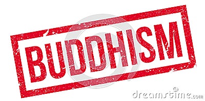 Buddhism rubber stamp Vector Illustration