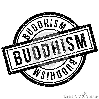 Buddhism rubber stamp Vector Illustration