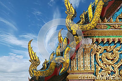 Buddhism temple at Bangkok, Thailand Stock Photo