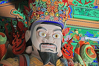 Buddhist Four Great Heavenly Kings Statue Stock Photo