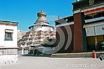 Buddhist Kumbum Stock Photo