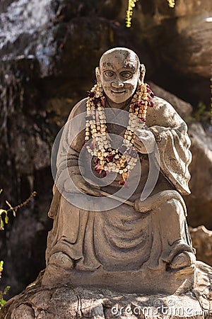 Buddhist monk sculpture Stock Photo