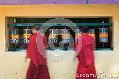Buddhist monks Stock Photo