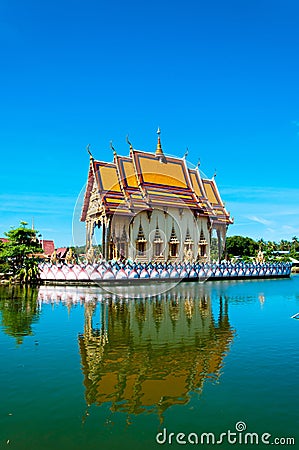 Buddhist pagoda in Koh Samui island, Thailand Stock Photo