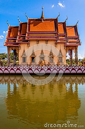 Buddhist pagoda in Koh Samui island, Thailand Stock Photo