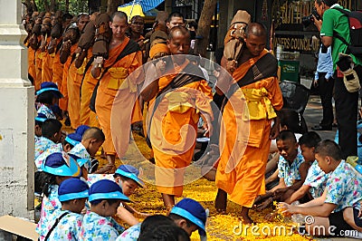 Buddhist Pilgrimage Editorial Stock Photo
