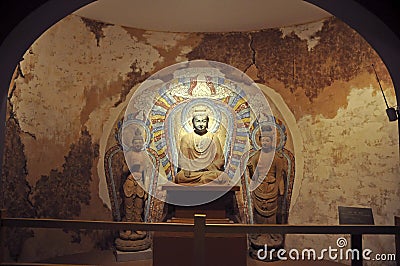 Buddhist Stone Carving Editorial Stock Photo