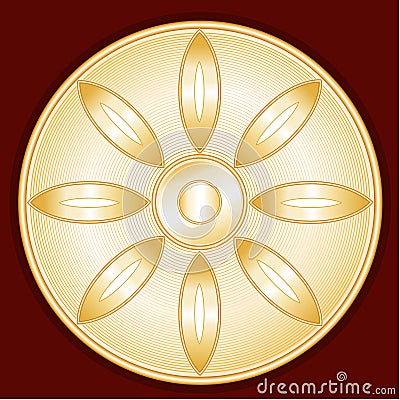 Buddhist Symbol Vector Illustration