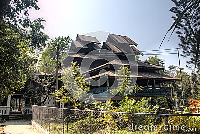 Buddhist temple in Cox`s Bazar, Bangladesh Stock Photo