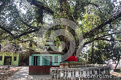 Buddhist temple in Cox`s Bazar, Bangladesh Editorial Stock Photo