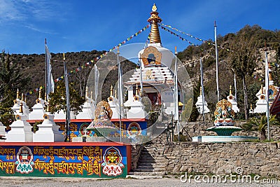 Buddhist Temple of Dag Shang Kagyu Stock Photo