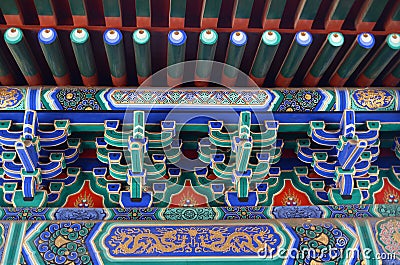 Buddhist Temple Details Stock Photo