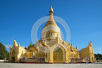 Buddhist temple Maha Wizaya Pagoda. Yangon. Myanmar Stock Photo