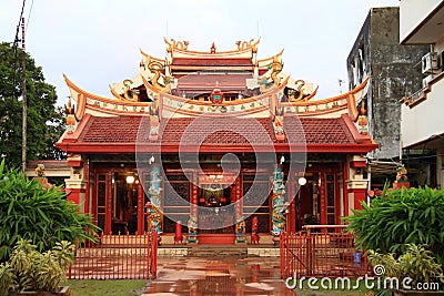 Buddhist temple in Manado Stock Photo