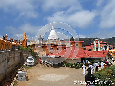 Buddhist Temple in Sri Lanka Editorial Stock Photo