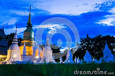 Wat Suan Dok temple, Chiang Mai, Thailand, Asia Stock Photo