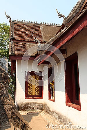 buddhist temple (wat chom si) in luang prabang (laos) Stock Photo