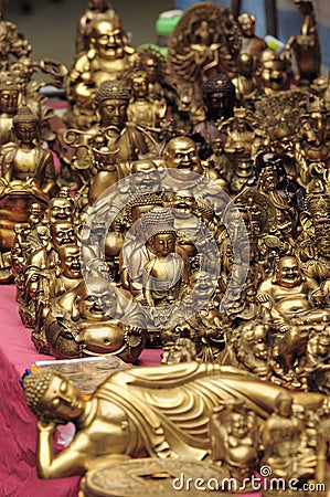 Buddhistic handicraft of hong kong Stock Photo