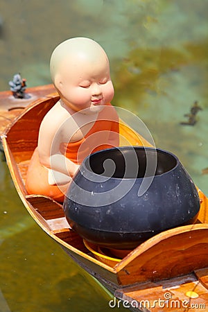 Buddhists novice doll, Thai style Stock Photo