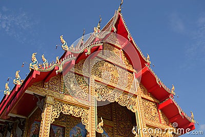 In a Buddhists temple Stock Photo