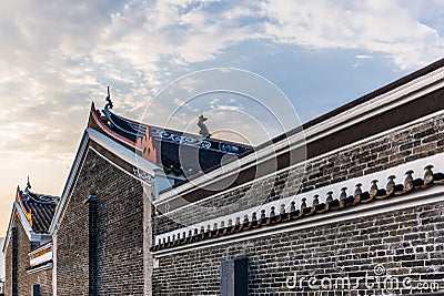 Buddist temple in the Hong Kong New Territories Stock Photo