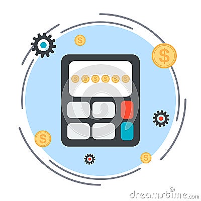 Budget calculation vector concept Vector Illustration