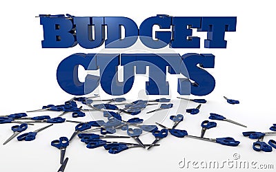 Budget Cuts and Austerity Stock Photo
