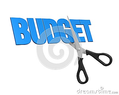 Budget Cuts Concept Stock Photo