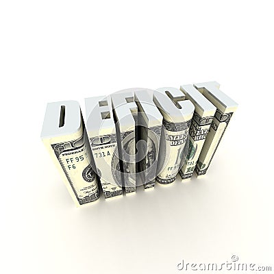 Budget Deficit Stock Photo