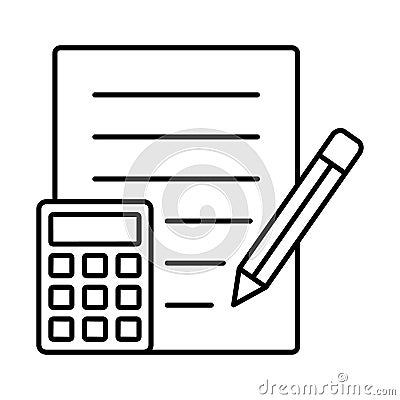 Budget Line Style vector icon which can easily modify or edit Vector Illustration