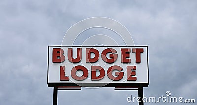 Budget Lodge Inn Motel Hotel Stock Photo