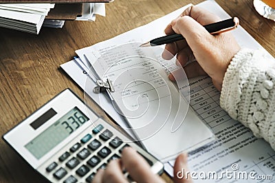 Budget Planning Bookkeeping Accounting Concept Stock Photo