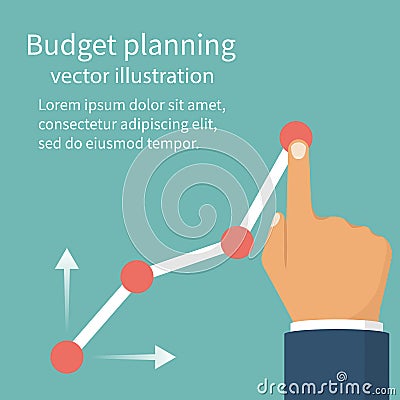 Budget planning concept. Vector Illustration