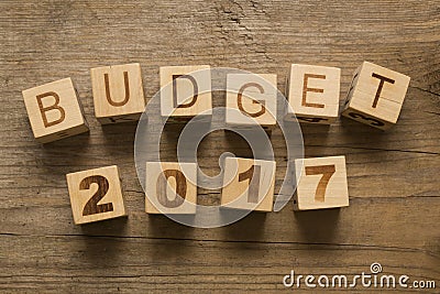 Budget for 2017 Stock Photo