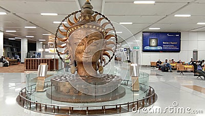 Budha Statue IGI delhi India Editorial Stock Photo