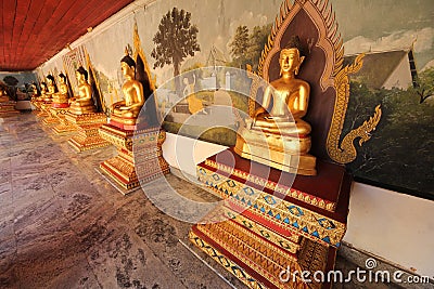 Budha of thai temple Stock Photo