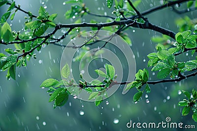 Buds on the trees. Spring awakening Stock Photo