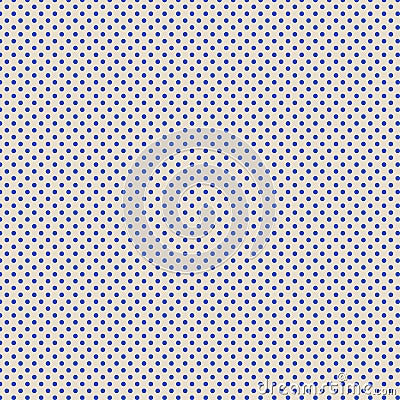 Bue polka dotted and ecru background Stock Photo