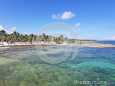 The bueaty of the Gulf of Mexico crystal clear water Stock Photo