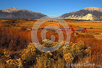 Buena Vistas and farm Stock Photo