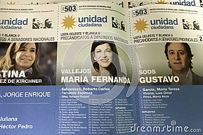Argentine elections Editorial Stock Photo