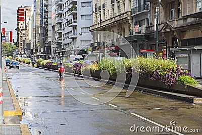 Buenos Aires, Argentina, Avenida Corrientes. Editorial Stock Photo