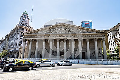 Buenos Aires, Argentina - Dec 13, 2023: Facade of Catedral Metropolitana of Buenos Aires, Argentina Editorial Stock Photo