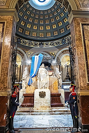 Buenos Aires, Argentina - Dec 13, 2023: Interior of Catedral Metropolitana of Buenos Aires, Argentina Editorial Stock Photo