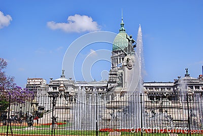 Congressional dome the Argentine Congress in Buenos Aires Editorial Stock Photo